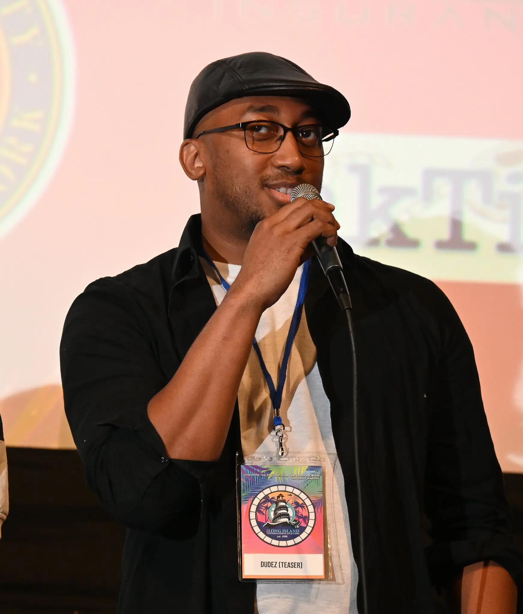 DudeZ filmmaker answering a question at LIIFE