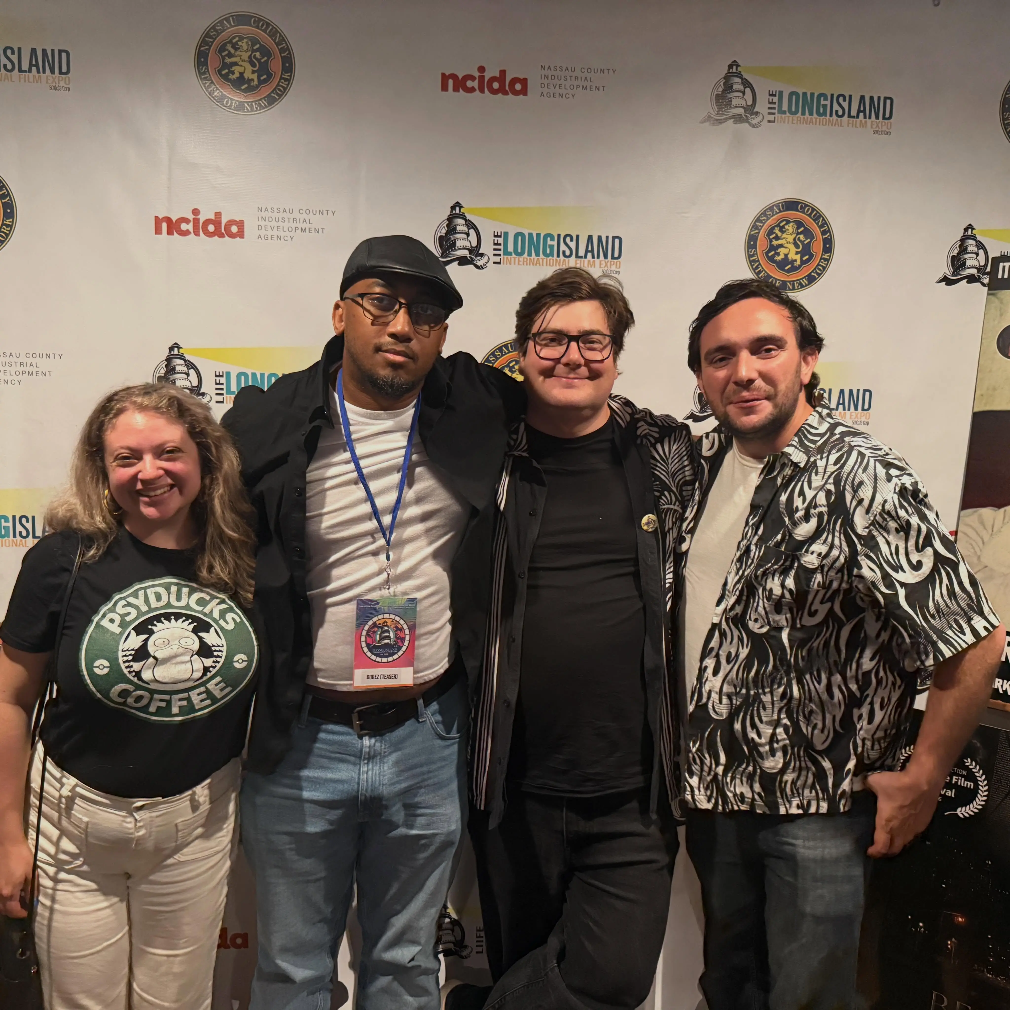 The DudeZ team on the LIIFE step and repeat
